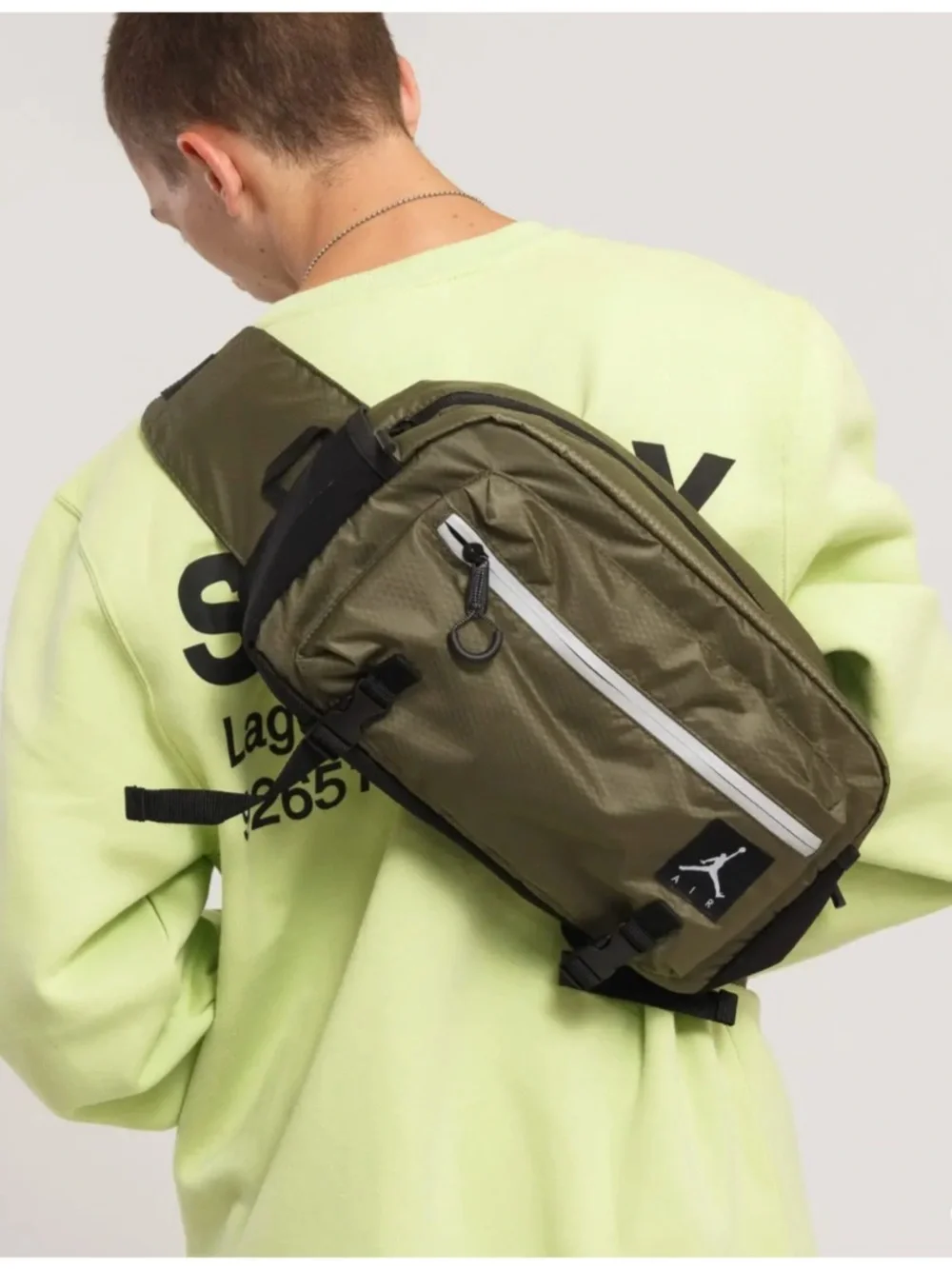 Jordan Brand Jumpman Air Crossbody Bag, Olive/green